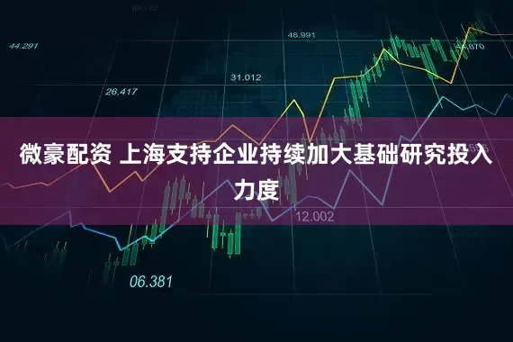 微豪配资 上海支持企业持续加大基础研究投入力度
